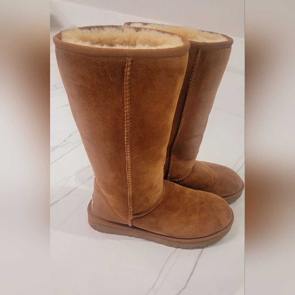 UGG Classic Tall Cclhestnut Sheepskin Leather Boots